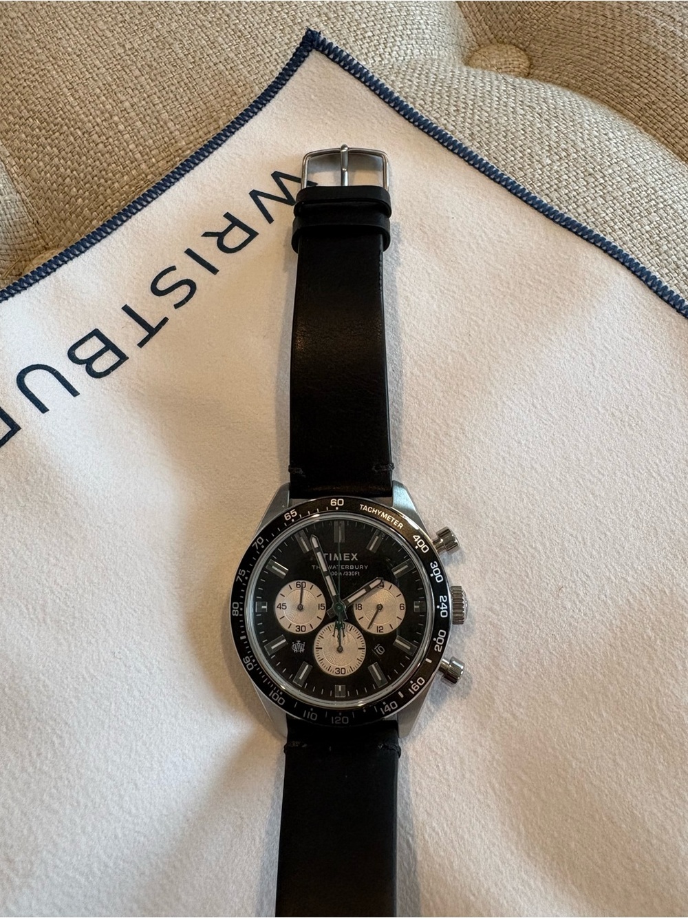 Timex The Waterbury Black Dial Chronograph with White Subdials - Picture 2 of 4